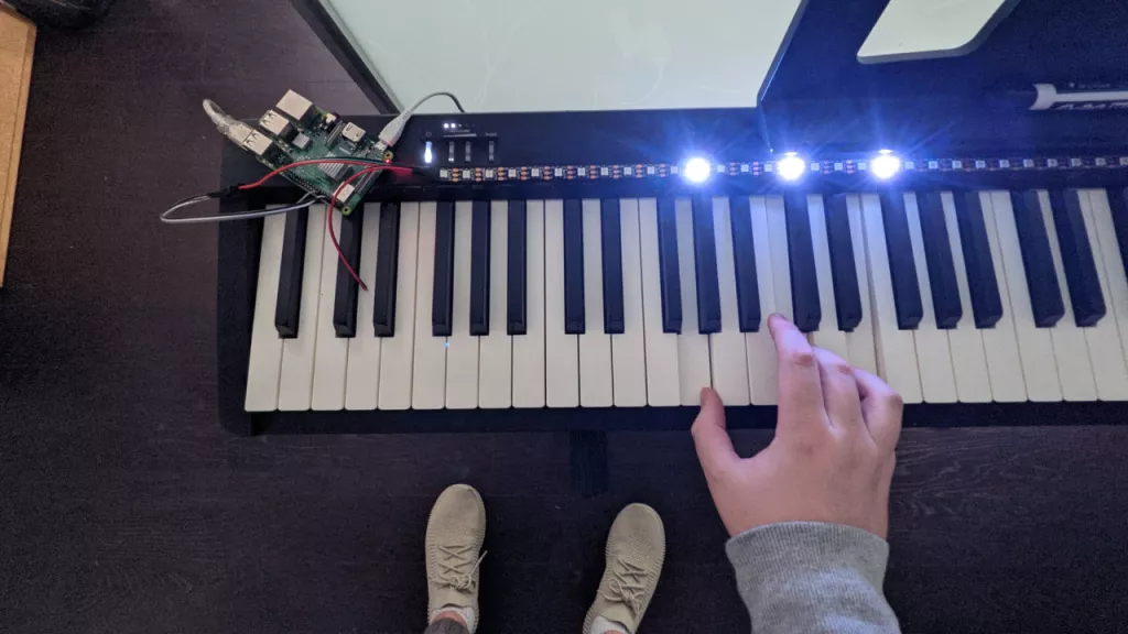 How To Build a Piano LED Light Strip with Raspberry Pi blog post image
